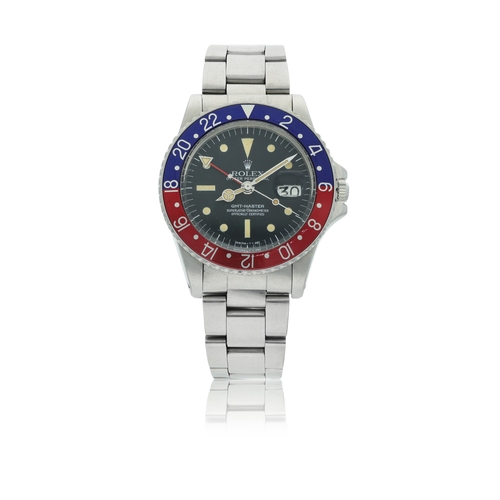 88 - ROLEX  REF. 1675, GMT-MASTER, MARK 3 RADIAL DIAL  A rare automatic wristwatch with Gmt-function and ... 