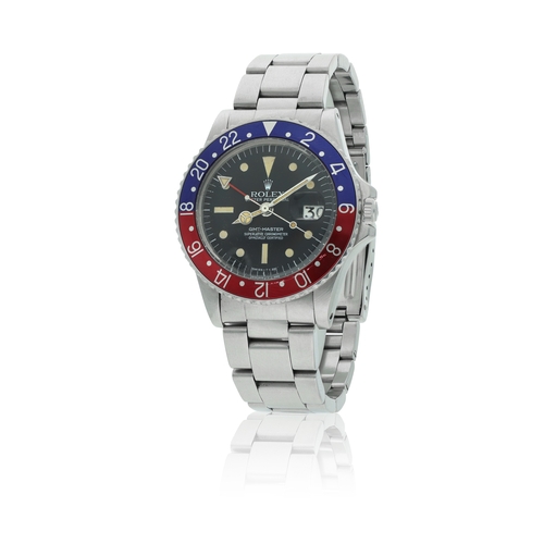 88 - ROLEX  REF. 1675, GMT-MASTER, MARK 3 RADIAL DIAL  A rare automatic wristwatch with Gmt-function and ... 