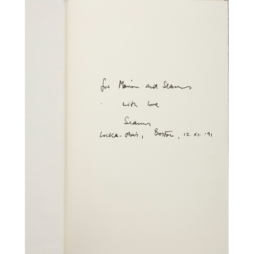 10 - HEANEY, SEAMUS  Seeing Things, New York, Farrar, Straus, Giroux, 1991. First American Edition. Signe... 