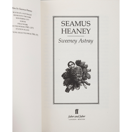 14 - HEANEY, SEAMUS  Sweeney Astray: A Version from the Irish, London, Faber and Faber, 1984. Paperback. ... 