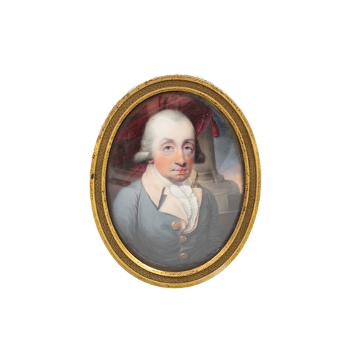 404 - IRISH SCHOOL, EARLY 19TH CENTURY Miniature portrait of James Gandon (1742 - 1823), Architect, Waterc... 