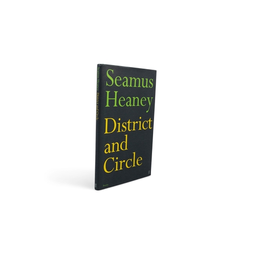 45 - HEANEY, SEAMUS District and Circle, London, Faber and Faber Limited, 2006. First edition. Green clot... 