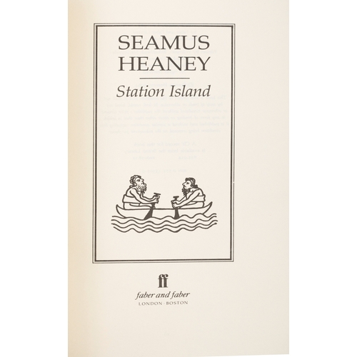 48 - HEANEY, SEAMUS   Station Island, London, Faber and Faber Limited, 1984. First paperback edition. Pp,... 