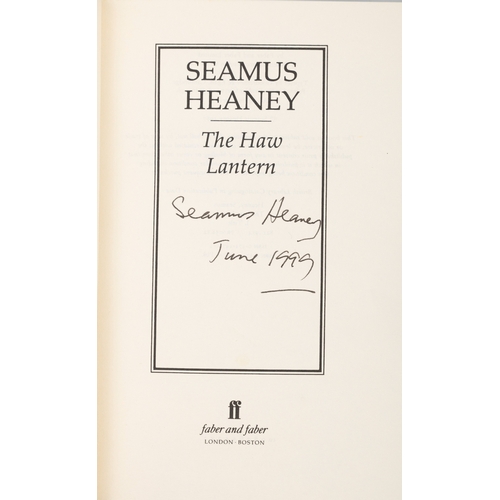 50 - HEANEY, SEAMUS  The Haw Lantern, London, Faber and Faber Limited, 1987. First Paperback Edition. Sig... 