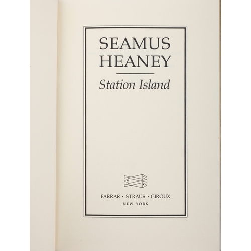 6 - HEANEY, SEAMUS  Station Island, New York, Farrar, Strauss, Giroux, 1985. First American Edition. Sig... 