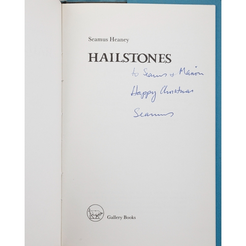 9 - HEANEY, SEAMUS  Hailstones, Dublin, The Gallery Press, 1984. Limited edition of 750 copies with 250 ... 