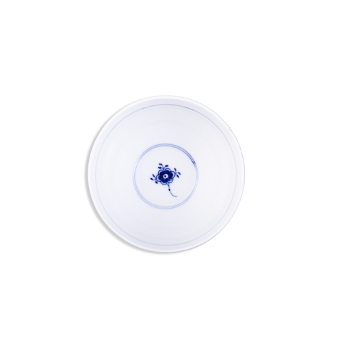 505 - A 20TH CENTURY ROYAL COPENHAGEN PORCELAIN BOWL  the ribbed body decorated with blue and white floral... 