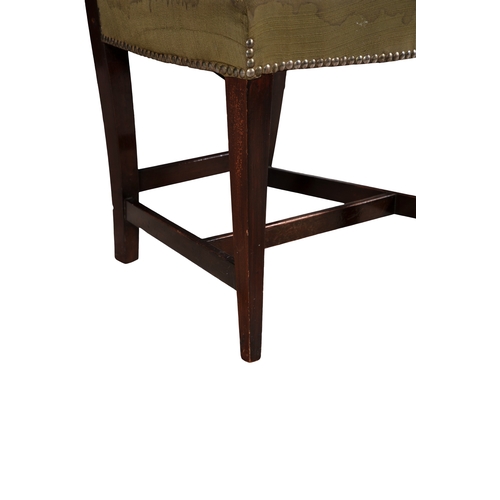 508 - A SET OF FIVE MAHOGANY FRAMED DINING CHAIRS IN THE CHIPPENDALE STYLE   the pierced carved ladder bac... 