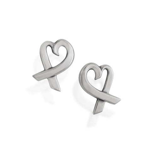 120 - TIFFANY & CO.: A GROUP OF ‘LOVING HEART’ AND ‘GRAFFITI’ SILVER JEWELLERY  Comprising: an ‘loving hea... 