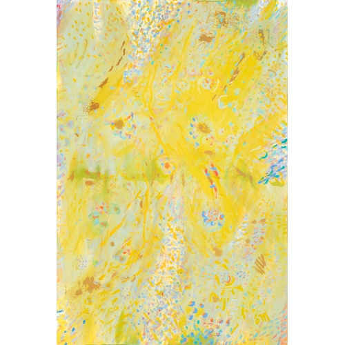 30 - Tony O'Malley HRHA (1913-2003)  Yellow Pond (1995) Oil on canvas, 183 x 121cm (72 x 47½'')  Signed w... 