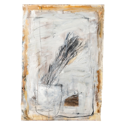 42 - Basil Blackshaw HRUA HRHA (1932-2016)  Stalks in a Jar  Mixed media on paper, 75 x 53cm (29 ½ x 20 ¾... 