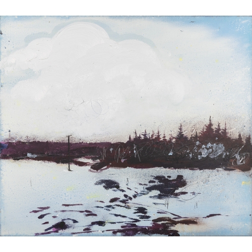 1 - ELIZABETH MAGILL (B.1959)  Winter Return Oil on canvas, 36 x 40.5cm Signed, inscribed and dated (20)... 