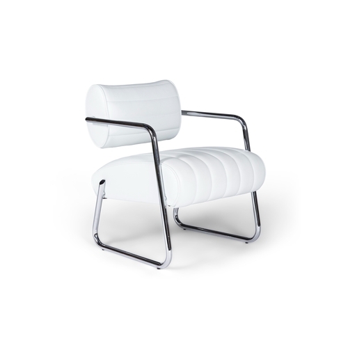 10 - EILEEN GRAY (1878-1976)  ‘Bonaparte’ chair by Eileen Gray, by Classicon. Leather & chrom... 