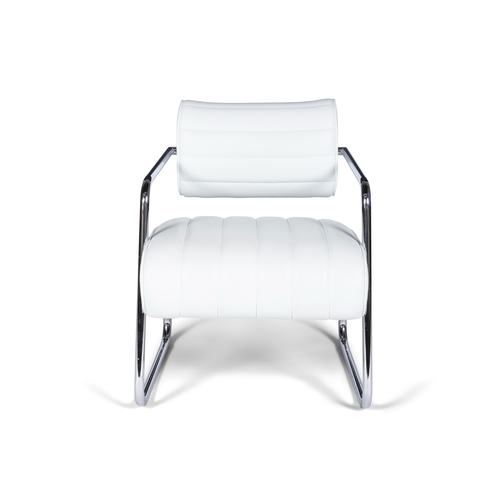 10 - EILEEN GRAY (1878-1976)  ‘Bonaparte’ chair by Eileen Gray, by Classicon. Leather & chrom... 
