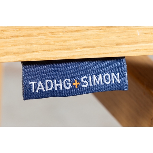 105 - TADHG & SIMON O'DRISCOLL
A pair of stacking 'DC' chairs by Tadhg & Simon O'Driscoll. With maker's la... 