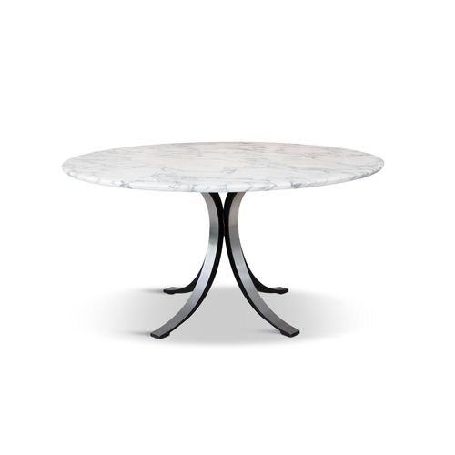 110 - OSVALDO BORSANI (1911-1985)  A circular marble topped table by Osvaldo Borsani for Tecno, with maker... 