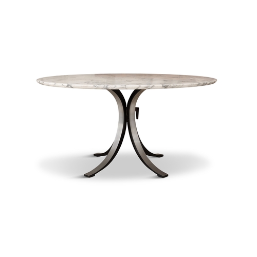 110 - OSVALDO BORSANI (1911-1985)  A circular marble topped table by Osvaldo Borsani for Tecno, with maker... 