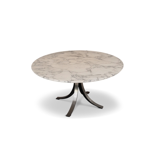 110 - OSVALDO BORSANI (1911-1985)  A circular marble topped table by Osvaldo Borsani for Tecno, with maker... 