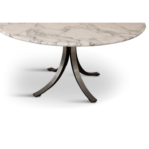 110 - OSVALDO BORSANI (1911-1985)  A circular marble topped table by Osvaldo Borsani for Tecno, with maker... 