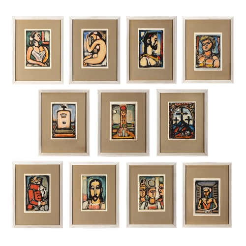 111 - GEORGES ROUAULT (1871-1958)  Charles Baudelaire, Les Fleurs du Mal, 1937 A set of 11 Aquatints, 31 x... 