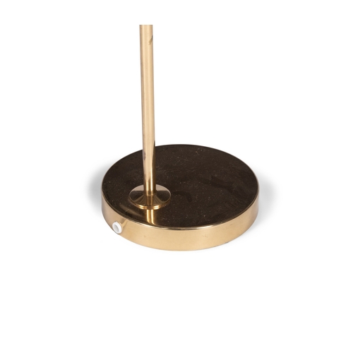 112 - BERGBOMS  Gilt metal desk lamp by Bergboms. Sweden, c.1960. With maker’s stamp. 55 cm (h)
