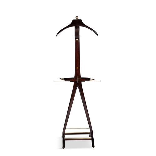 121 - FRATELLI REGUITTI  Velvet stool by Fratelli Reguitti with maker’s stamp. c.1960. 45cm (h)