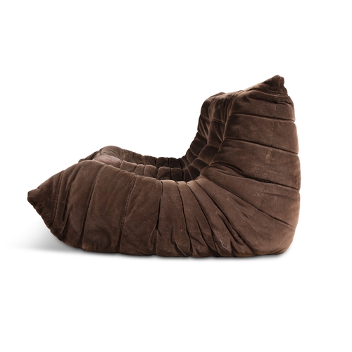 133 - MICHAEL DUCAROY (1925-2009)  A Brown Corduroy 2 Seater and Corner Seat Togo by Michael Ducaroy for L... 