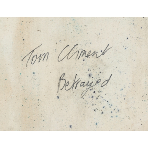 134 - TOM CLIMENT (B.1970)  Betrayal  Oil on canvas, 168 x 244cm  Signed and titled verso  Provenance: for... 