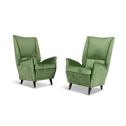 135 - GIO PONTI (1891-1979)  A pair of armchairs attrib. to Gio Ponti. Italy, c.1950. 73 × 73 × ... 