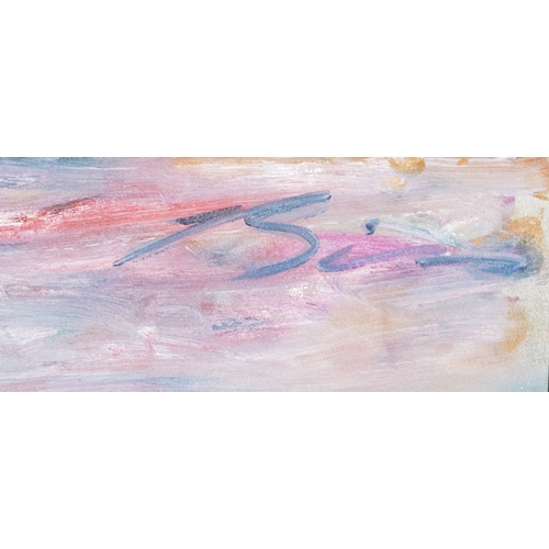 138 - EARL BISS (NATIVE AMERICAN, 1947-1998)  'The Rain is Falling Down and Rainbow Cloud the Day like Dia... 