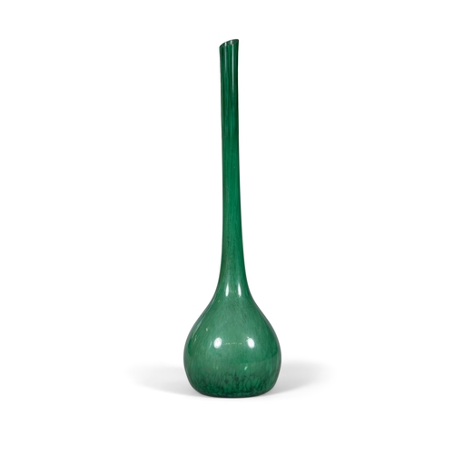 139 - VASE  A large green glass vase, Italy, c.1970. 89cm (h)
