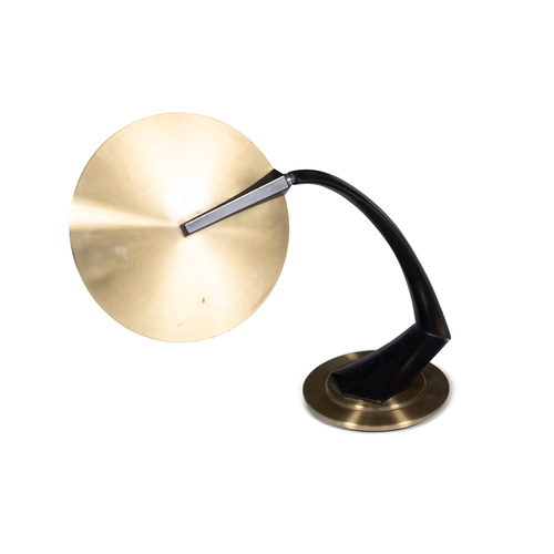 141 - FASE  A 'Boomerang' desk lamp by Fase, Spain, c.1970 with maker’s stamp. c.1970. 40 cm (h).
