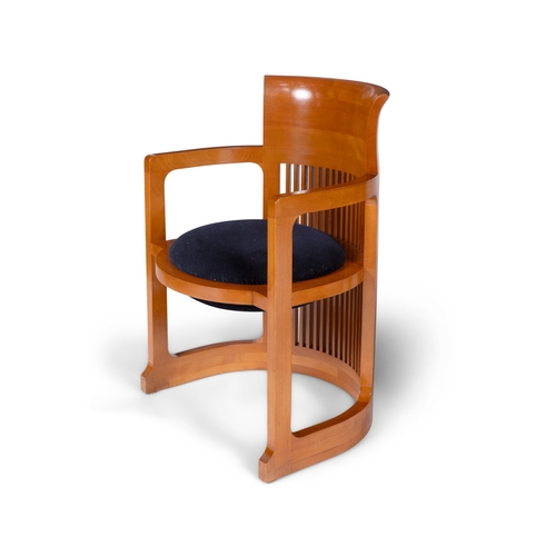 146 - CHAIRS  A pair of carvers in the style of Frank Lloyd Wright. 56 x 56 x 82cm (h); seat 44cm (h)