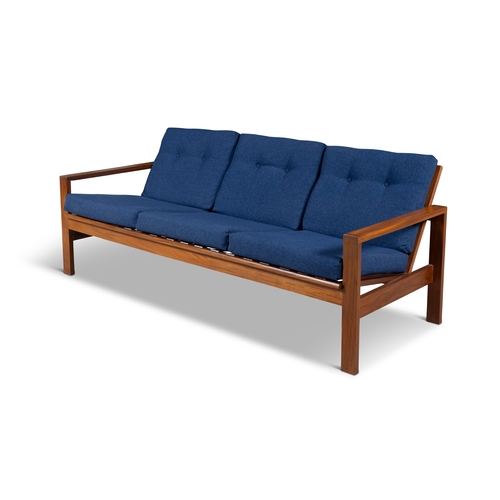 156 - CRANNAC  A three seater teak sofa by Crannac. Ireland. 180 x 75 x 70cm (h); seat 42cm (h)