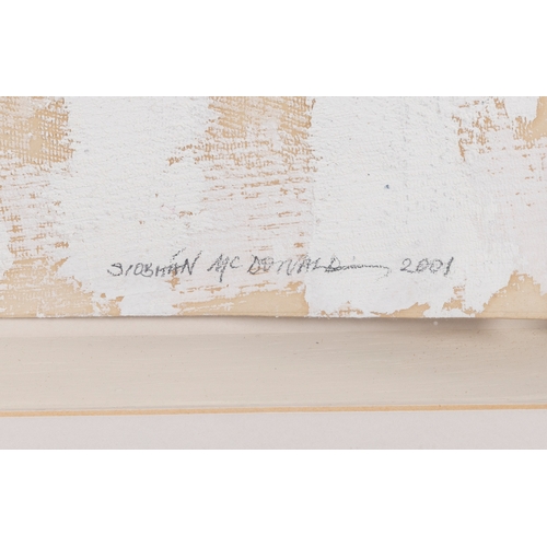 160 - SIOBHÁN MCDONALD  Abstract Mixed media 54 x 54cm  Signed and dated 2001