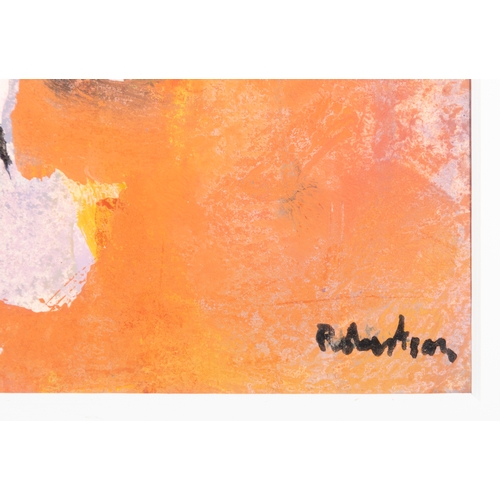 163 - JAMES ROBERTSON (1931-2010)  Evocation Gouache on board, 31.5 x 33cm Signed