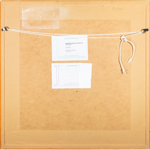 163 - JAMES ROBERTSON (1931-2010)  Evocation Gouache on board, 31.5 x 33cm Signed