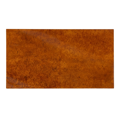 164 - COFFEE TABLE  A burl walnut coffee table, with a gilt metal base. Italy, c.1970. 119 x 68.5 x 32cm (... 