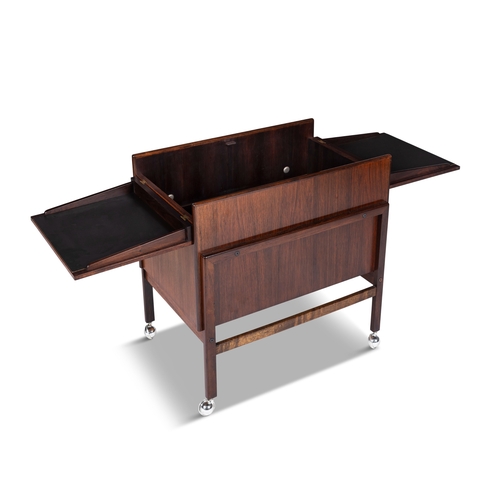 173 - ANDREAS HANSEN (B.1936)  A rosewood drinks car by Andreas Hansen for Areebo Møbler. Denmark, c.... 