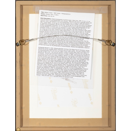 174 - JOHN MINIHAN (B.1946)  Bill Crozier, pictured at his home, West Cork, 1999  Original photograph on a... 