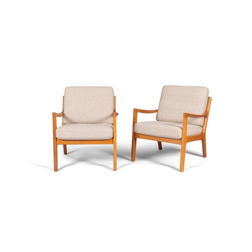 2 - OLE WANSCHER (1903-1985)  A pair of teak 'Senator' armchairs by Ole Wanscher. Denmark, c.1960. 69 x ... 