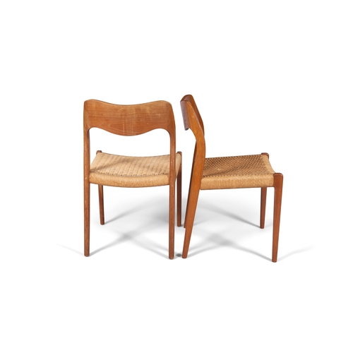 20 - NIELS OTTO MØLLER (1920-1982)  A set of six 'Model 71' dining chairs by Niels Otto Møller.... 