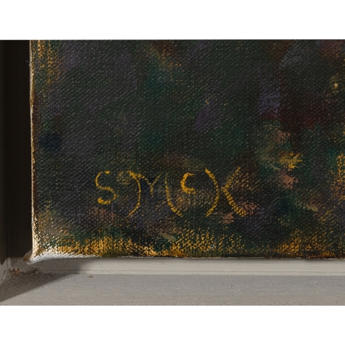 21 - STEPHEN MCKENNA PPRHA (1939-2017)  St Mullins Church  Oil on canvas, 60 x 80cm  Signed; also signed ... 