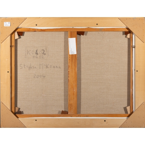 21 - STEPHEN MCKENNA PPRHA (1939-2017)  St Mullins Church  Oil on canvas, 60 x 80cm  Signed; also signed ... 