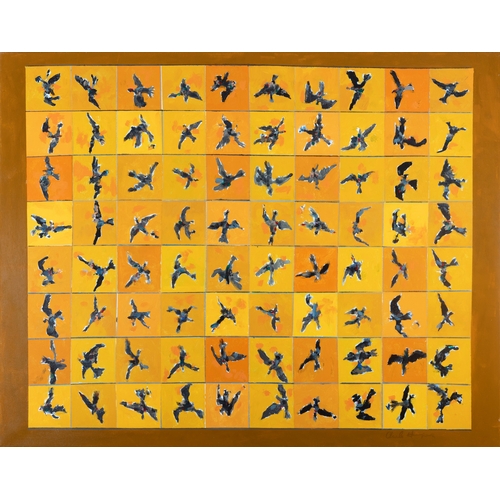 23 - CHARLES HARPER RHA (B.1943)  Flight on Yellow Sky  Acrylic on canvas, 70 x 90cm Signed   Exhibited: ... 