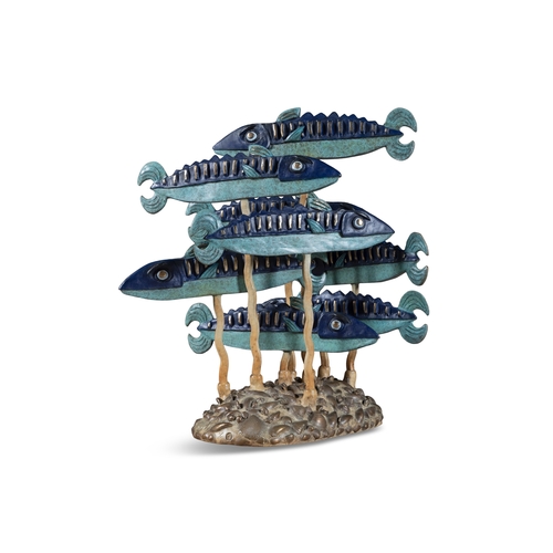 25 - GRAHAM KNUTTEL (1954-2023)  School of Fish Bronze, 68cm (h)  Signed from an edition of 9