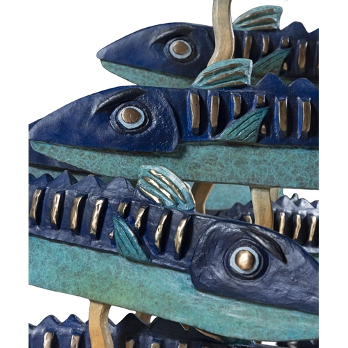 25 - GRAHAM KNUTTEL (1954-2023)  School of Fish Bronze, 68cm (h)  Signed from an edition of 9