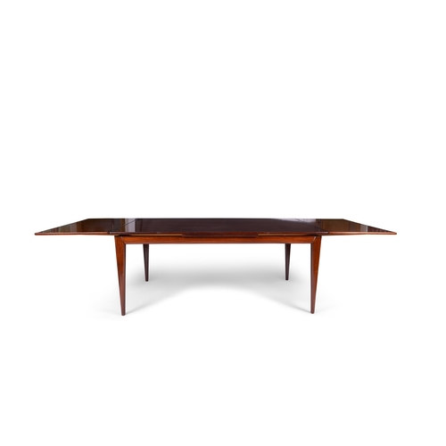26 - NIELS OTTO MØLLER (1920-1982)  A rosewood extending dining table by Niels Otto Møller. Den... 