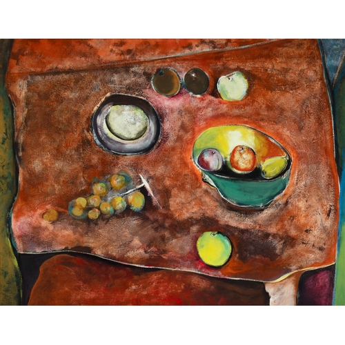 31 - FRANCIS SALLES (1924-2003)   Les Objets Captifs  Oil on canvas, 113 x 145cm Signed