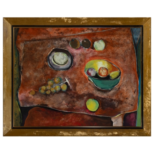 31 - FRANCIS SALLES (1924-2003)   Les Objets Captifs  Oil on canvas, 113 x 145cm Signed